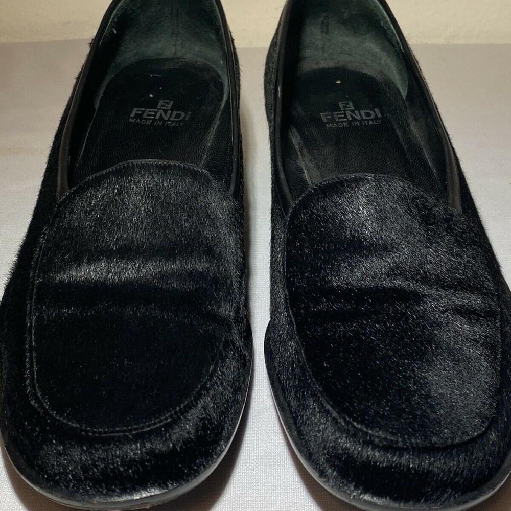 Ladies Fendi Calf Hair Loafer Style  Size 7